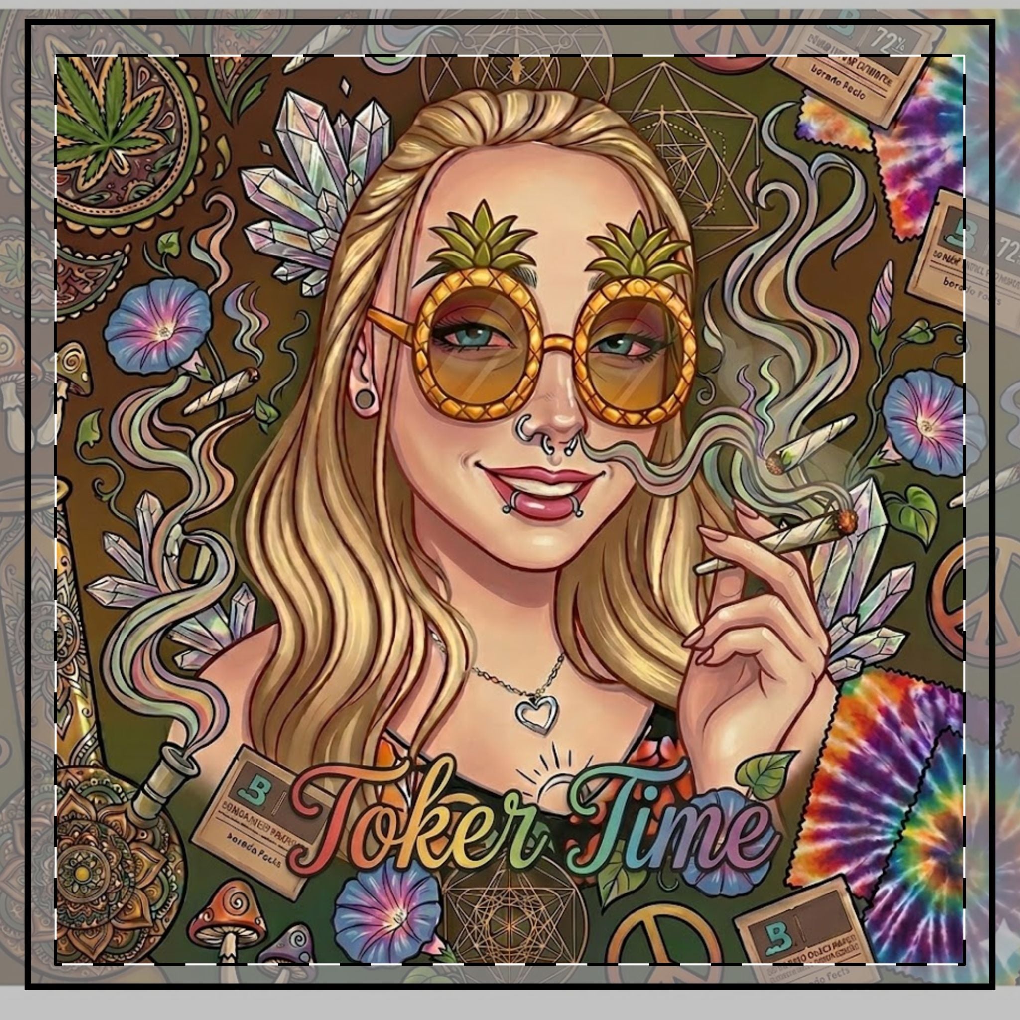 TOKER TIME THROW PILLOW